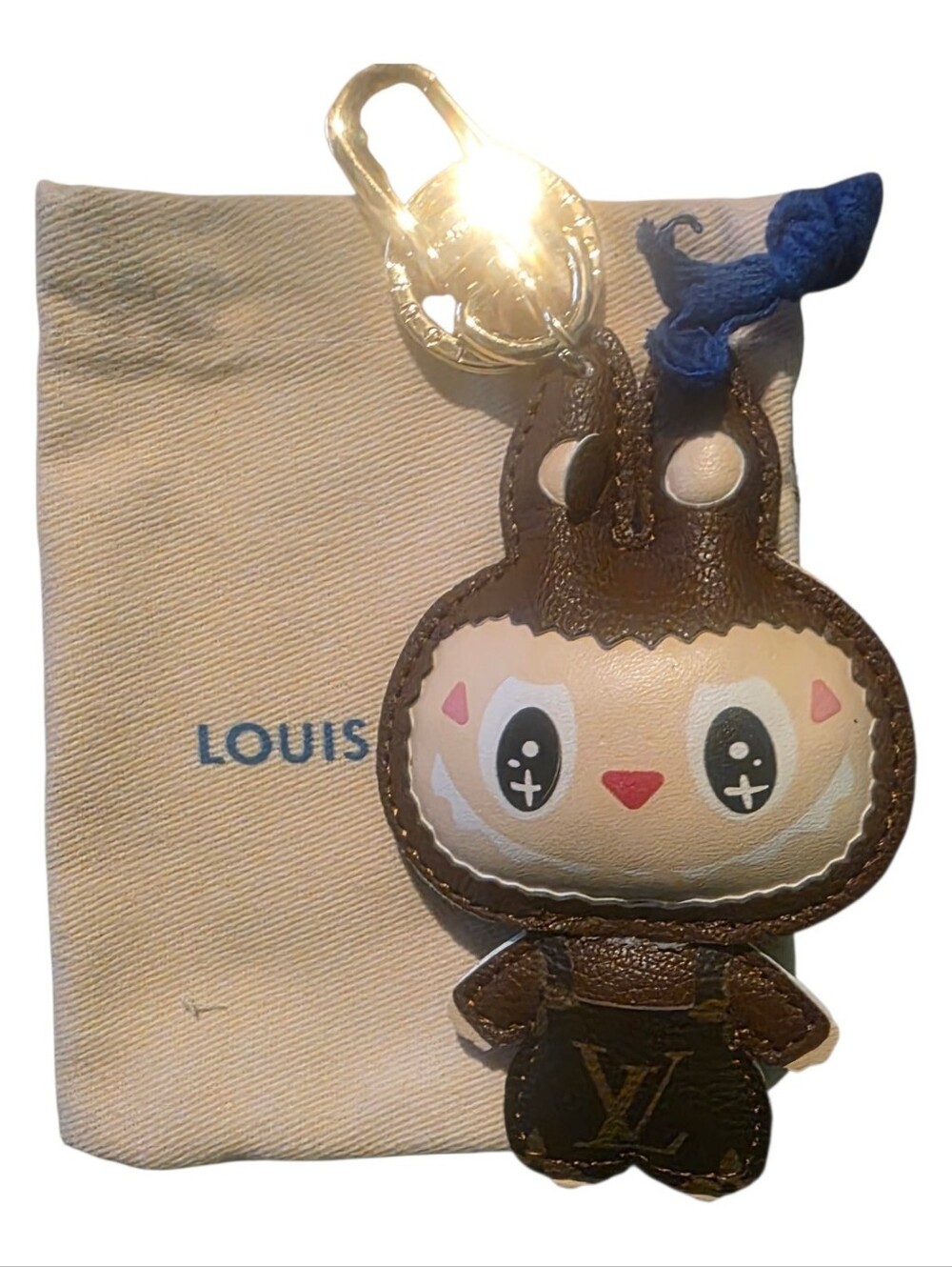 LV Labubu Brown Bunny Key Chain Bag Chain Charm